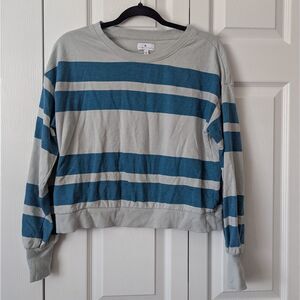 True Craft Striped Pullover Top | Juniors’ Small | Coastal Style | Casual